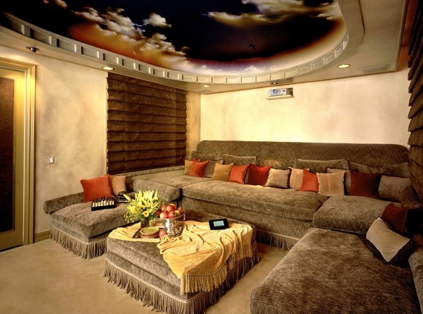 oversized home interior design decorative pillows home theater ideas