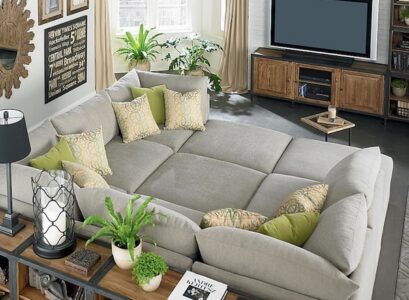 oversized-sectional-sofa-gray-color-decorative-cushions-living-room-furniture