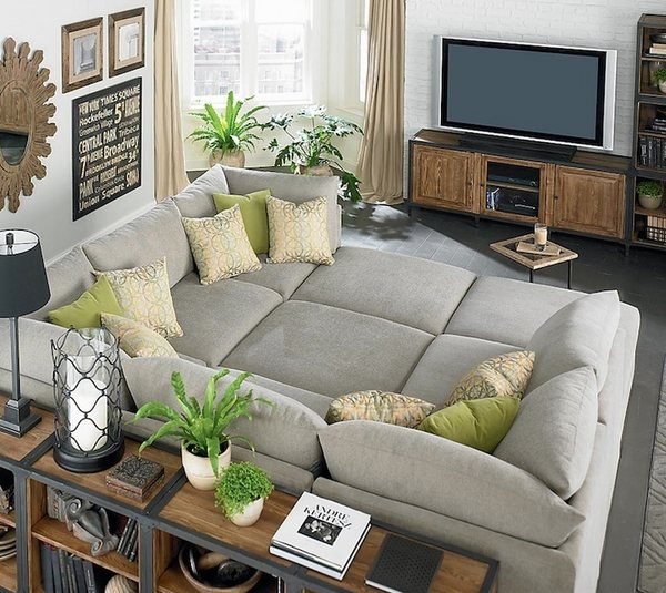 Oversized Couches Welcoming And, Large Traditional Sectional Sofas