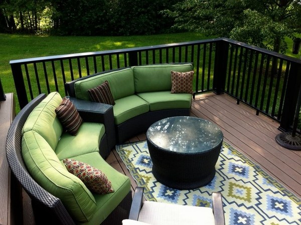 small deck ideas patio decor outdoor furniture area rug 