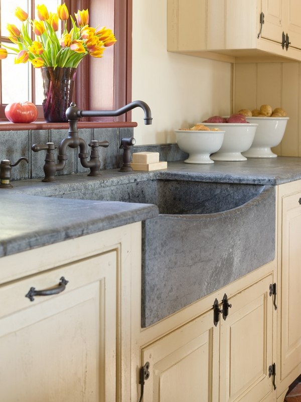 Soapstone countertops a natural rock that transforms the kitchen