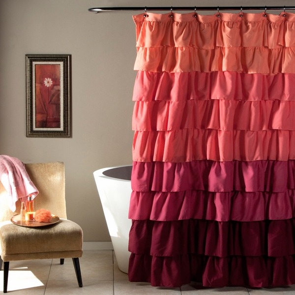 Ruffle Shower Curtain A Touch Of Romance For Your Bathroom