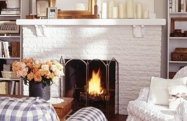 white-brick-fireplace-makeover-ideas-rustic-living-room