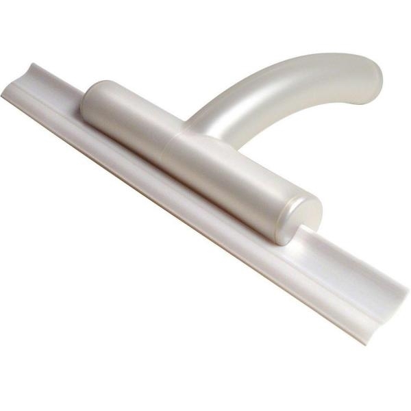 white plastic bathroom squeegee glass tile mirror cleaning