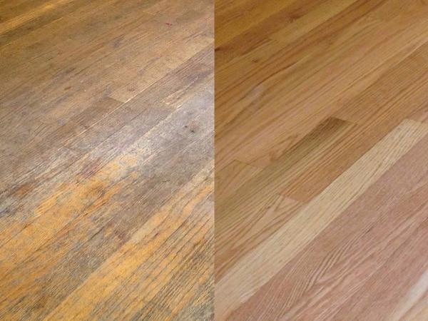 Floor refinishing bfore and after pictures 