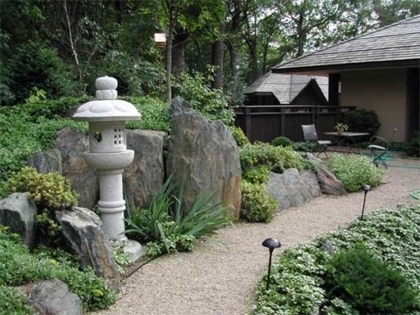 Japanese landscaping ideas decorative stones garden path