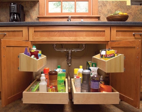 Kitchen solutions ideas sink storage trays