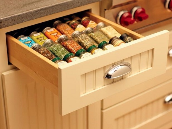 Kitchen saving storage solutions spice drawer pantry organizers ideas