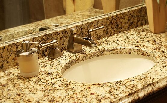 Santa-Cecilia-granite-countertop-contemporary-bathroom-design-ideas