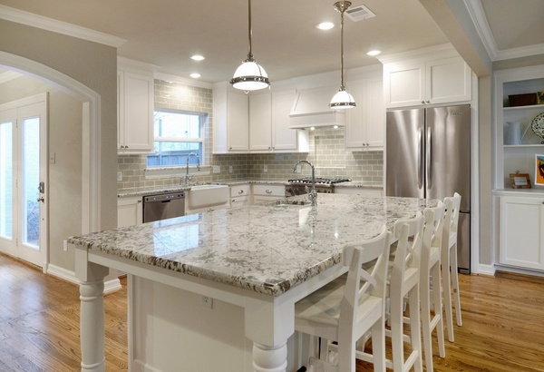 awesome kitchen design bianco antico granite countertops kitchen island with seating white bar stools