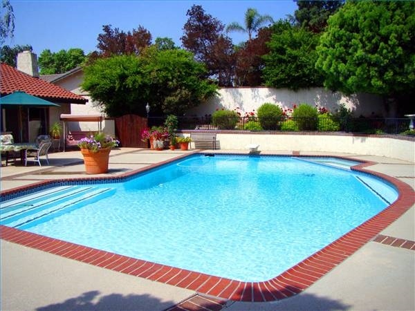 beautiful inground pool patio design ideas deck planters