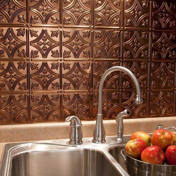 Inspiring pressed tin backsplash ideas add charm in the kitchen design