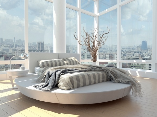 bedroom ideas round platform bed minimalist bedroom interiors
