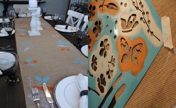 creative table runners ideas DIY color template decorating ideas