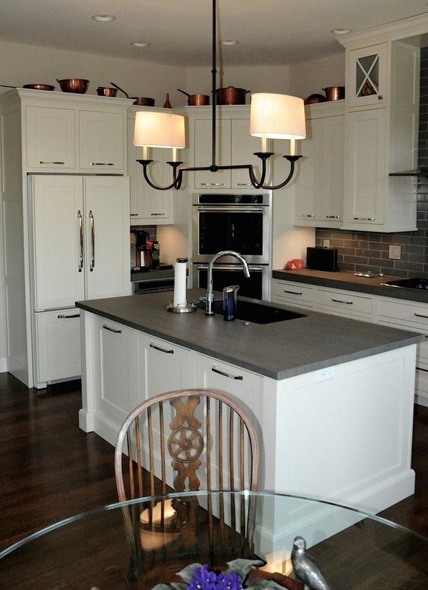 kitchen remodel ideas white kitchen cabinets porcelain slabs countertops wood flooring