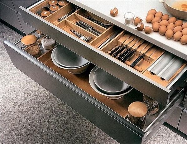 kitchen storage ideas drawers organizers space saving ideas