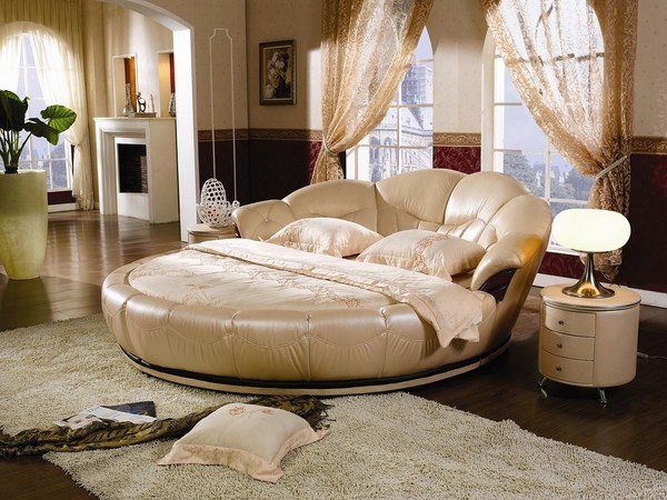 bedrooms spectacular bed-design round shape round nightstand