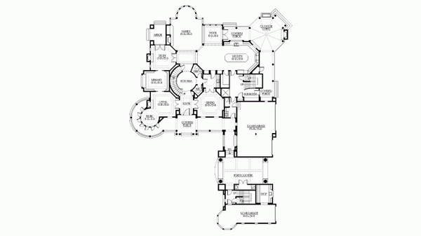 luxury house plans first floor plan