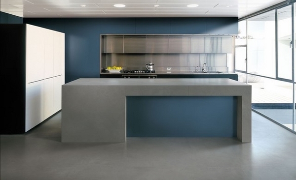 minimalist kitchen design modern cabinets porcelain slab countertops