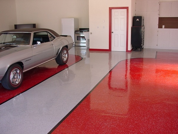 modern floor materials contemporary garage and shed