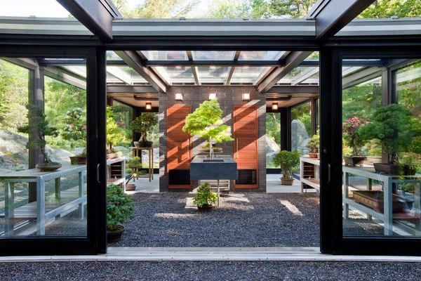 modern design bonsai patio garden ideas