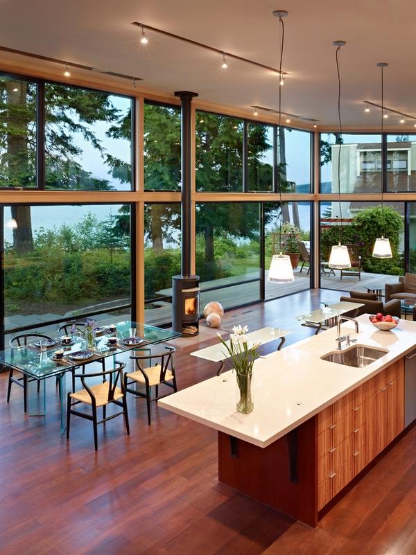 modern kitchen design open floor plan kitchen island limestone