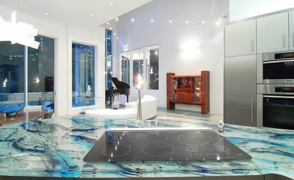 modern kitchen design stained glass kitchen countertop kitchen decoration ideas