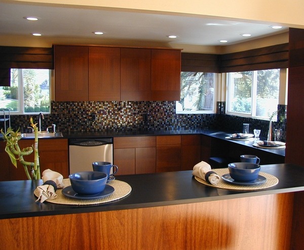 modern kitchen ideas recycled countertop paperstone
