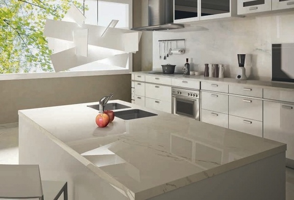 modern kitchen ideas porcelain countertops polished finish white kitchen design ideas