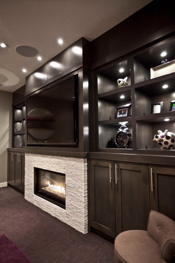 mounting a tv over a fireplace family room interior design ideas