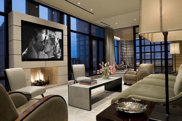 Cool Ideas For Mounting A Tv Over, Design Living Room With Fireplace And Tv