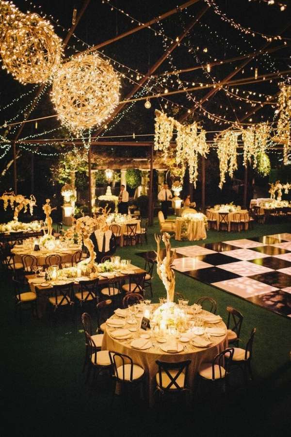 outdoor wedding decor portable checkered floor LED lights