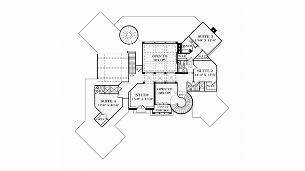 spanish villa floor plans second floor
