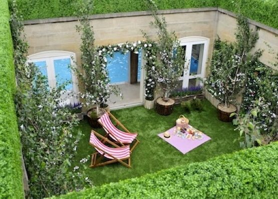 spectacular-rooftop-gardens-small-garden-ideas-trees-in-pots