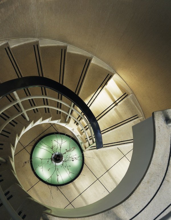 spiral terrazzo staircase home design interior staircase