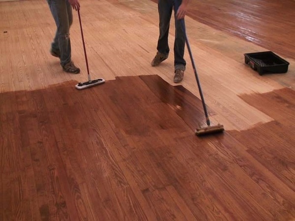 stain wood flooring DIY refisnish instructions