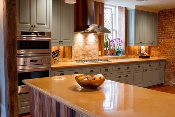 stained concrete countertops techniques colors patterns modern kitchen ideas