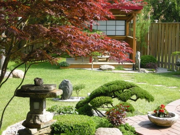 Japanese Garden Design In The Patio, Japanese Landscape Design Ideas