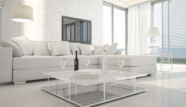 terrazzo floor tiles white living room furniture sectional sofa