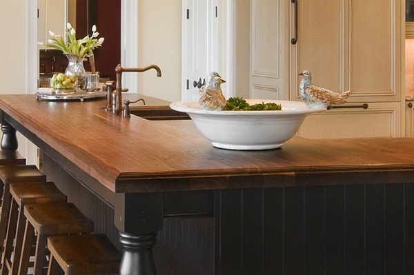 traditional kitchen countertops solid wood kitchen breakfast bar