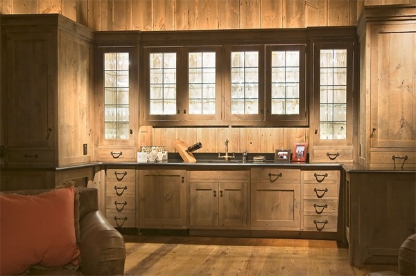 unfinished hardwood rustic kitchen design ideas