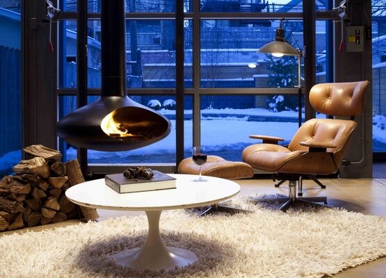 wood-burning-hanging-fireplace-designs-contemporary-interior-deisng