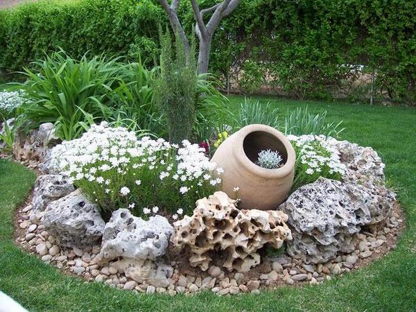 Garden rocks design ideas garden decoration planters gravel