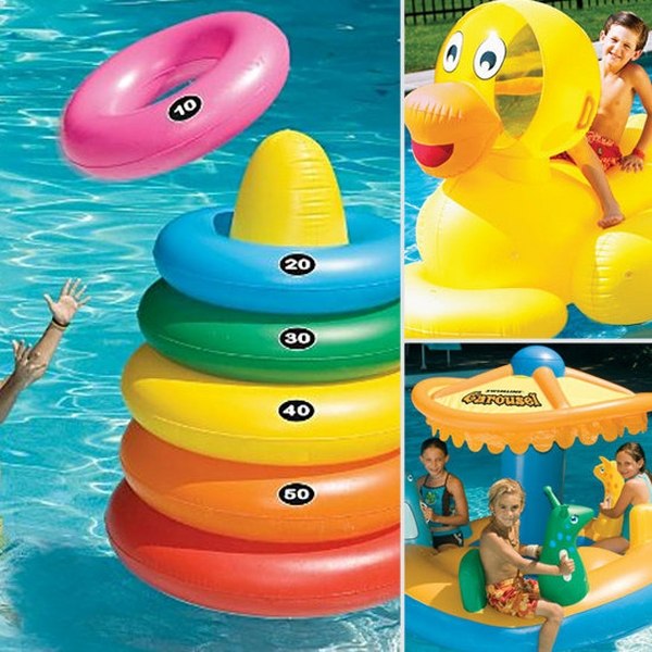 Inflatable pool toys outdoor swimming pool kids activities
