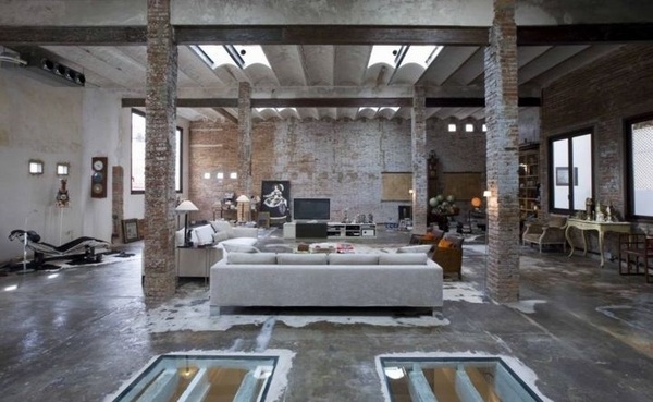 Loft apartment ideas modern and vitage furniture