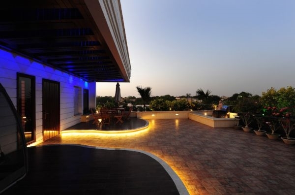 Outdoor patio ideas backyard lights