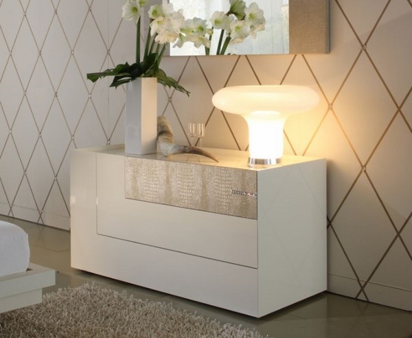 Stylish modern white dresser table lamp stylish bedroom furniture ideas