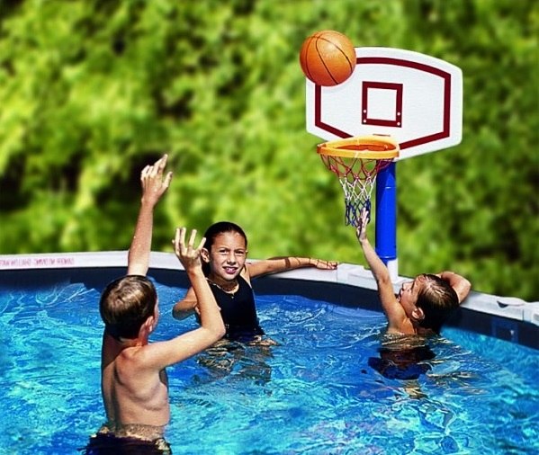above ground pool accessories basketball net kids activities
