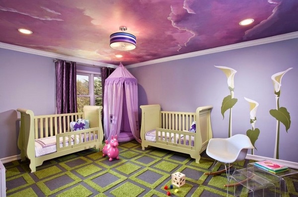 amazing kids room ceilings ideas wall mural