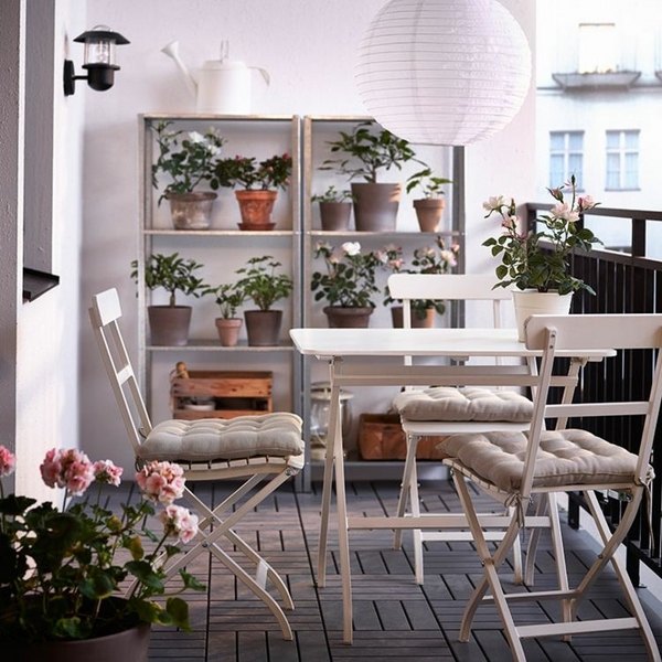  outdoor furniture open shelves flower pots